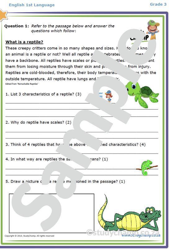 Grade 3 English Home Language