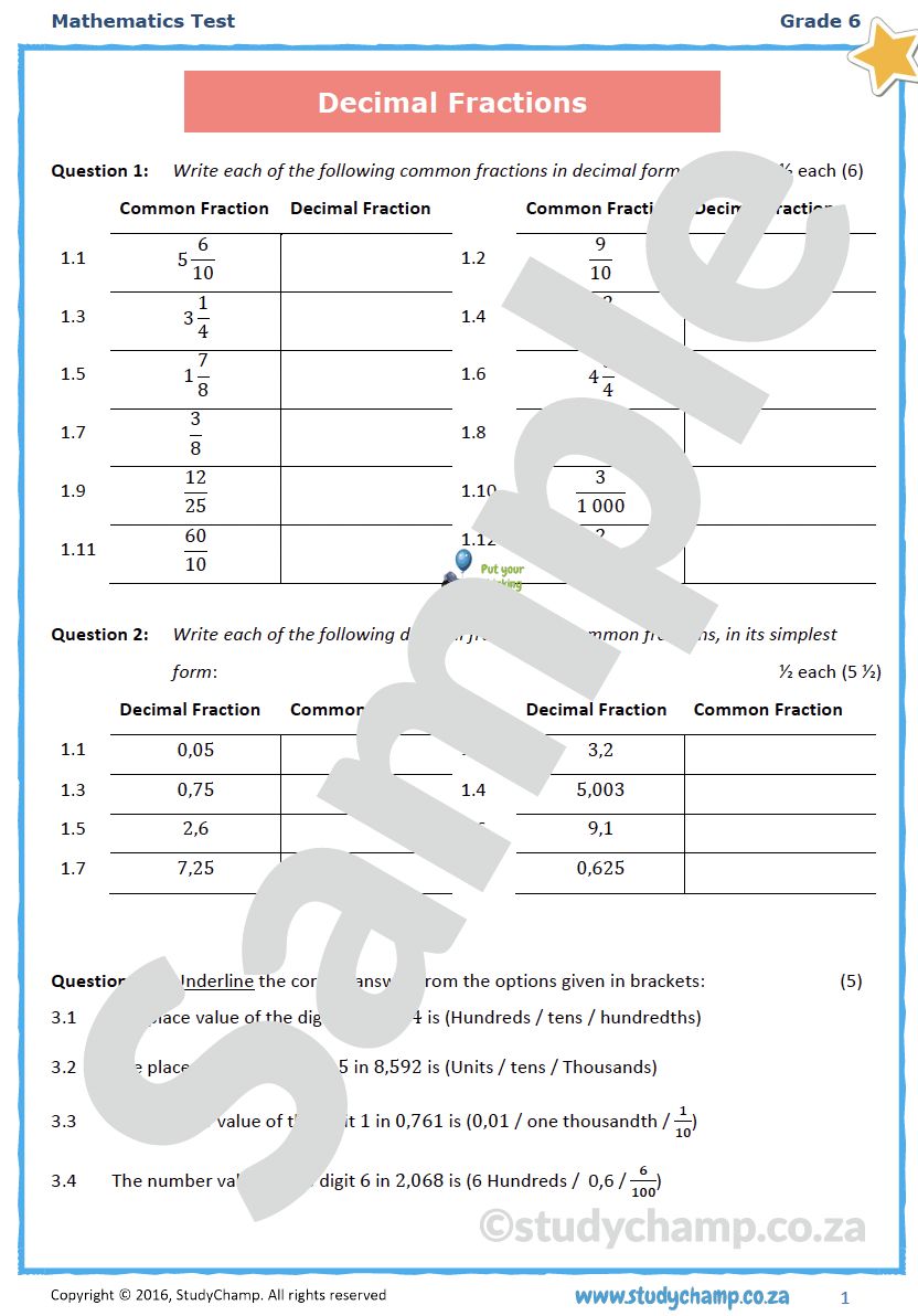 Grade 6 Full Subjects Bundle