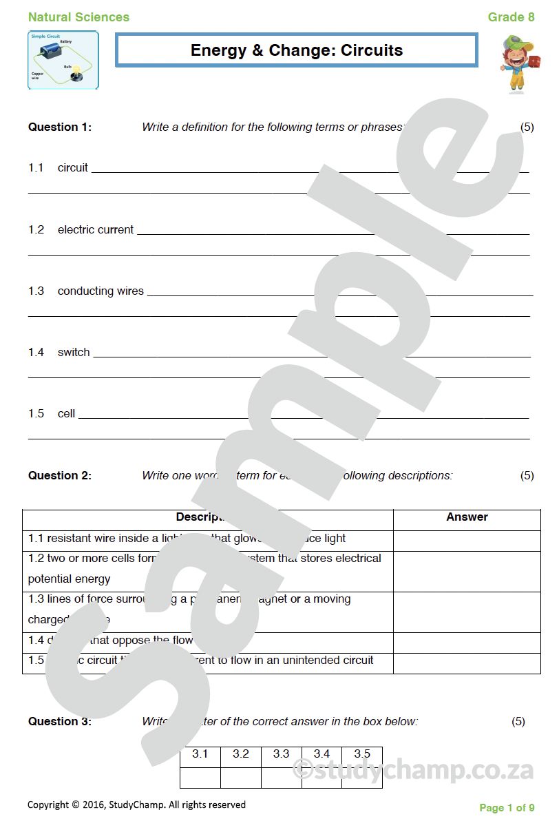 Grade 8 Natural Sciences Bundle
