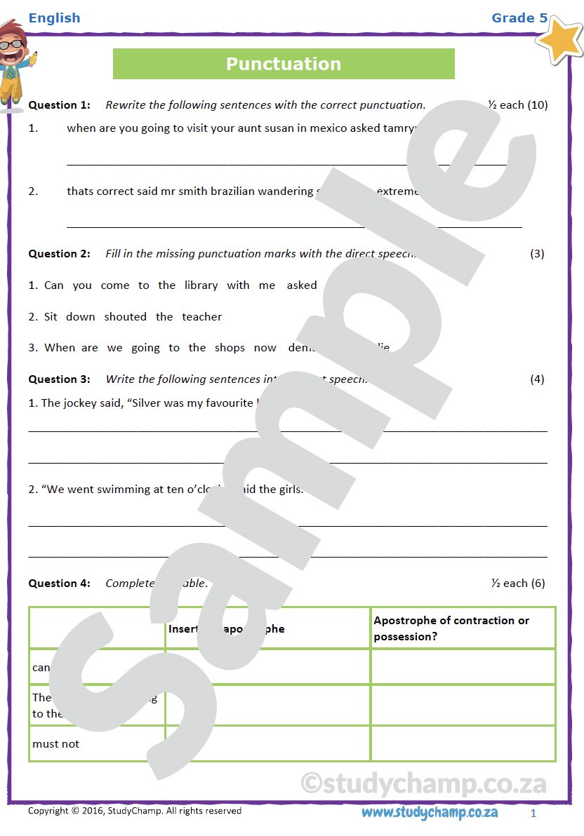 Grade 5 Year-end Exam Bundle