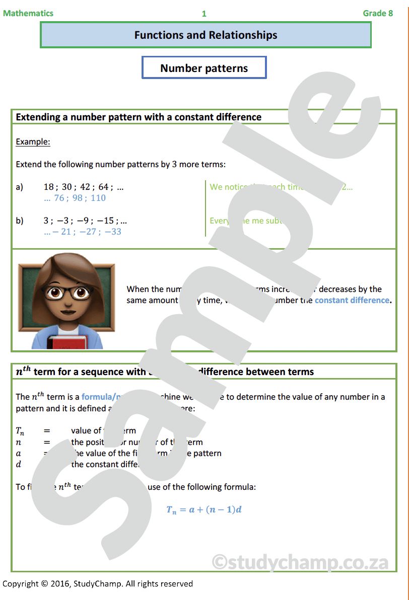 Grade 8 Mathematics Worksheet: Functions and Relationships