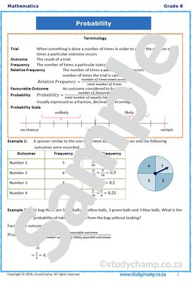 Grade 8 Mathematics Worksheet: Probability