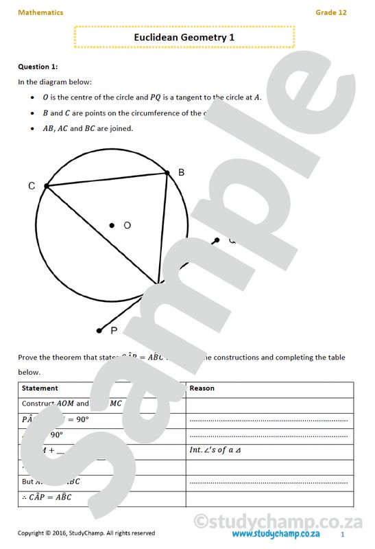 Grade 12 Mathematics Bundle