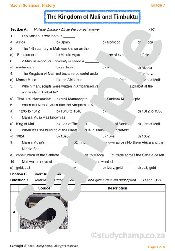 Grade 7 Social Sciences Bundle
