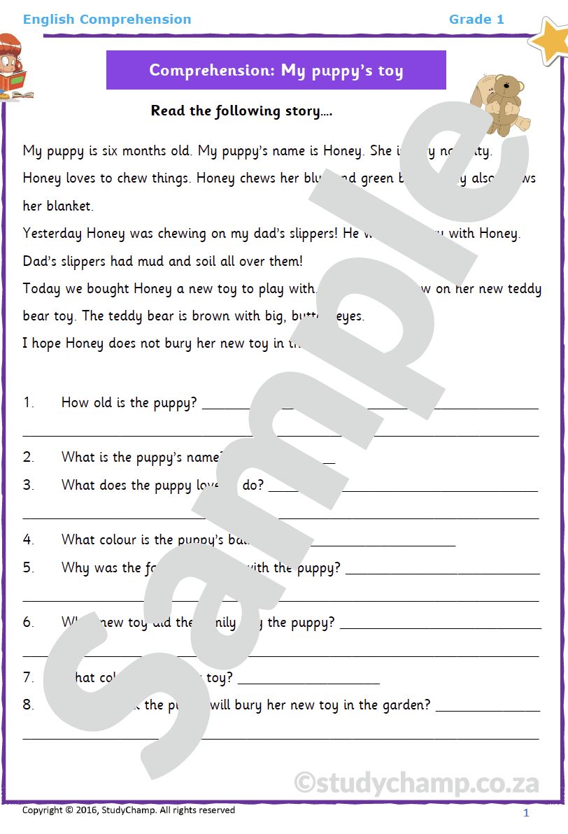 Grade 1 English Home Language