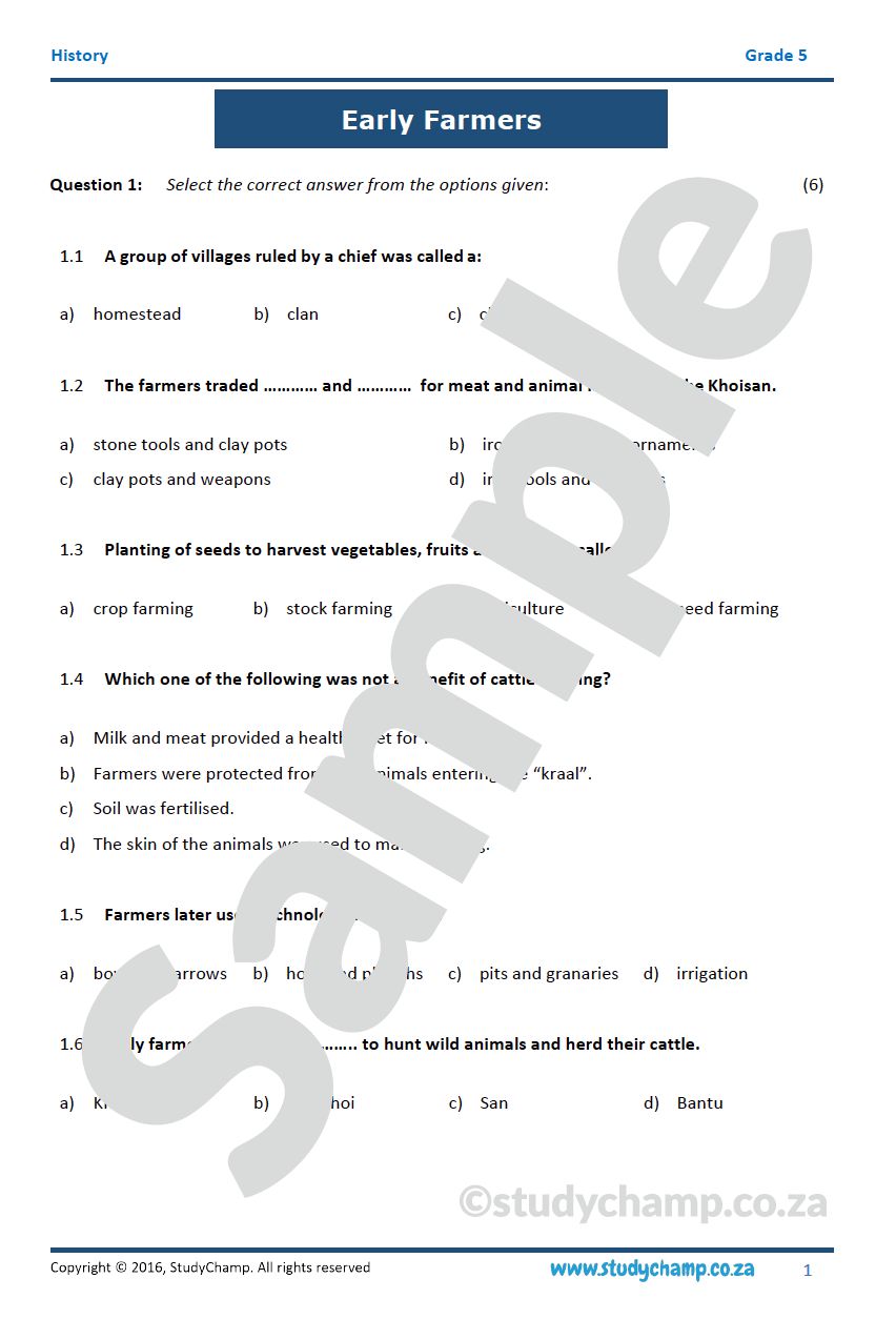 Grade 5 Social Sciences Bundle