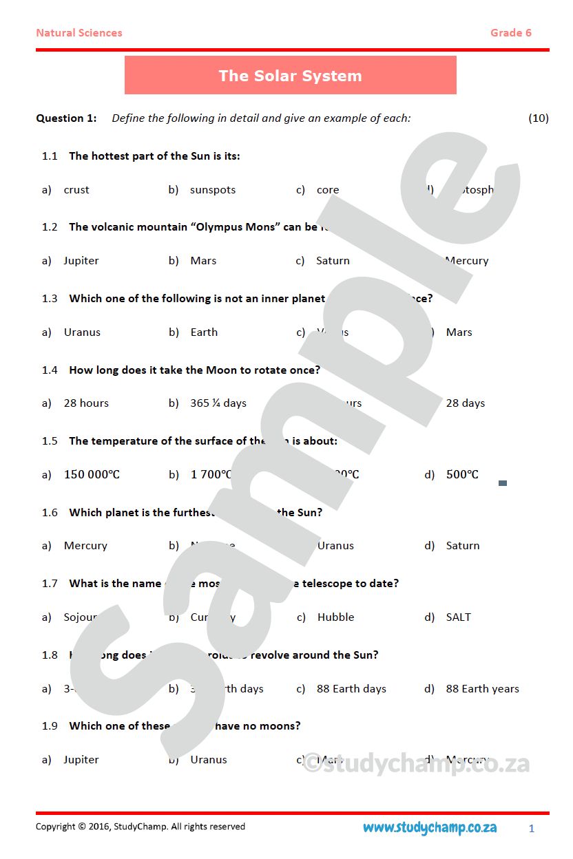 Grade 6 Natural Sciences and Technology Bundle