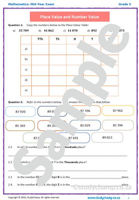 Grade 5 Mathematics Bundle