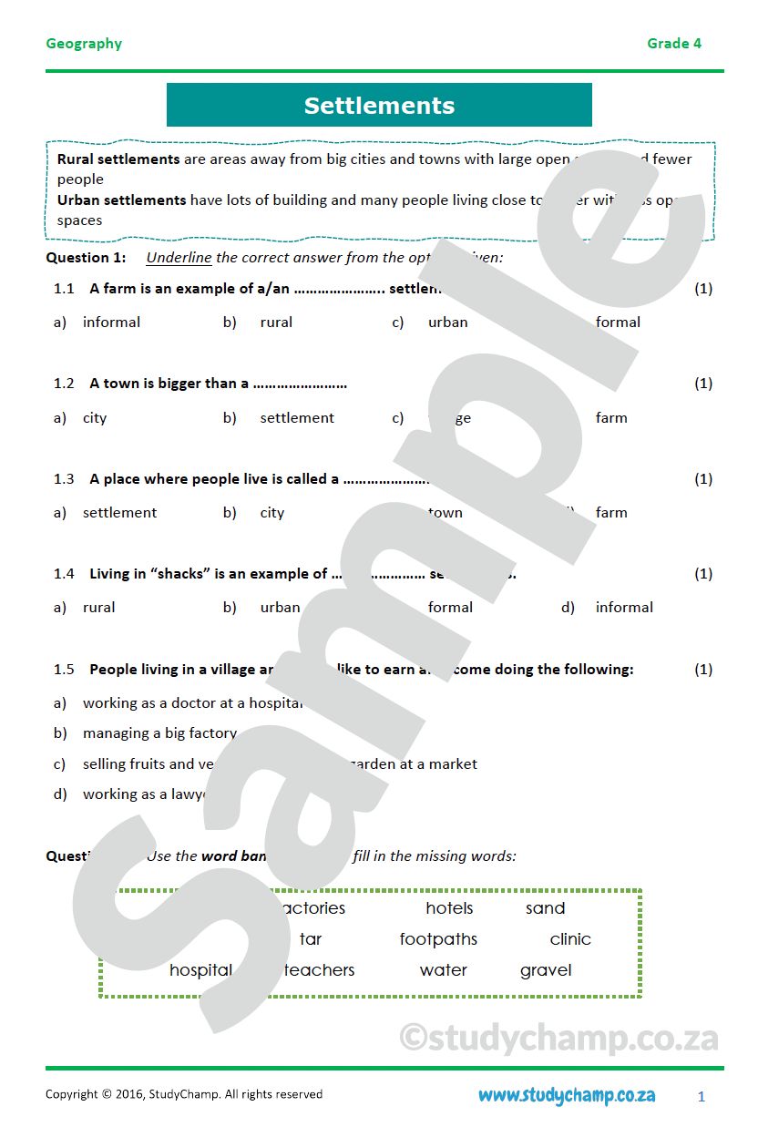 Grade 4 Social Sciences Bundle