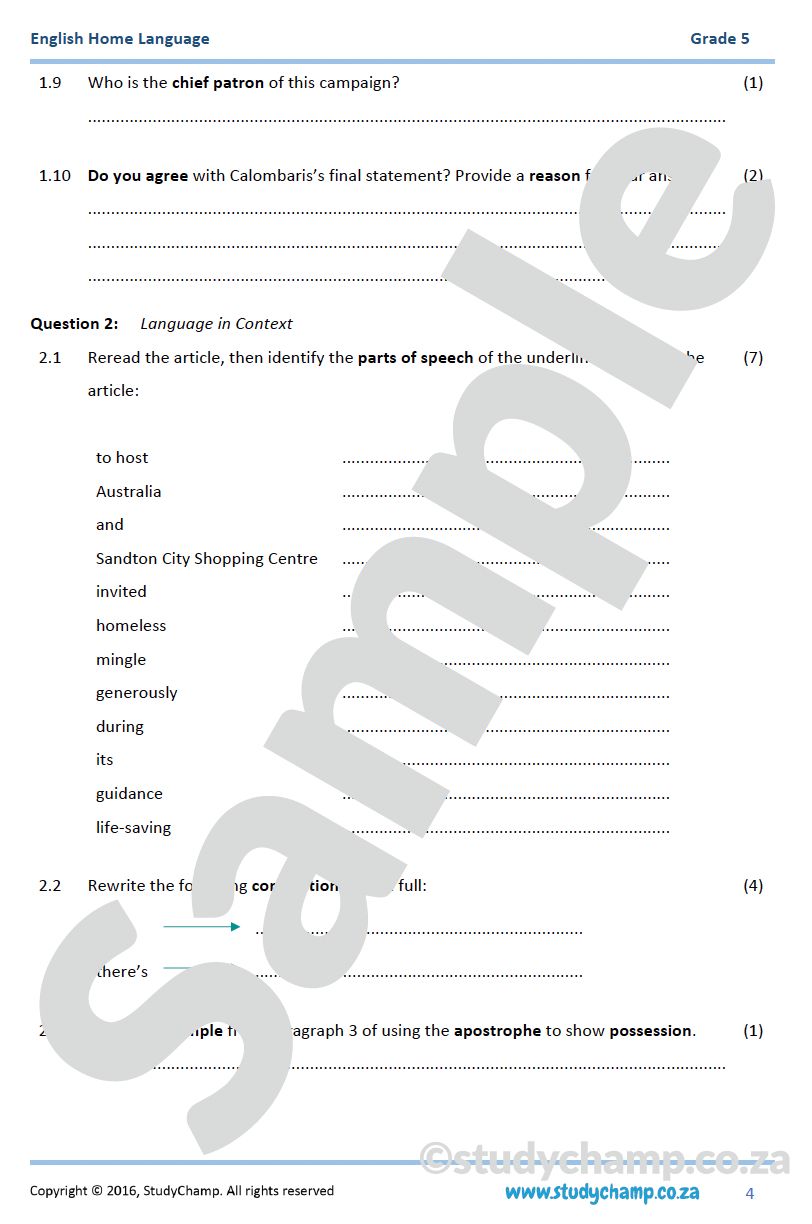 Grade 5 Mid-Year Exam Bundle
