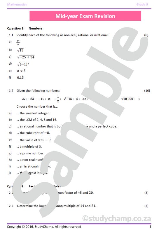 Grade 9 Mathematics Bundle