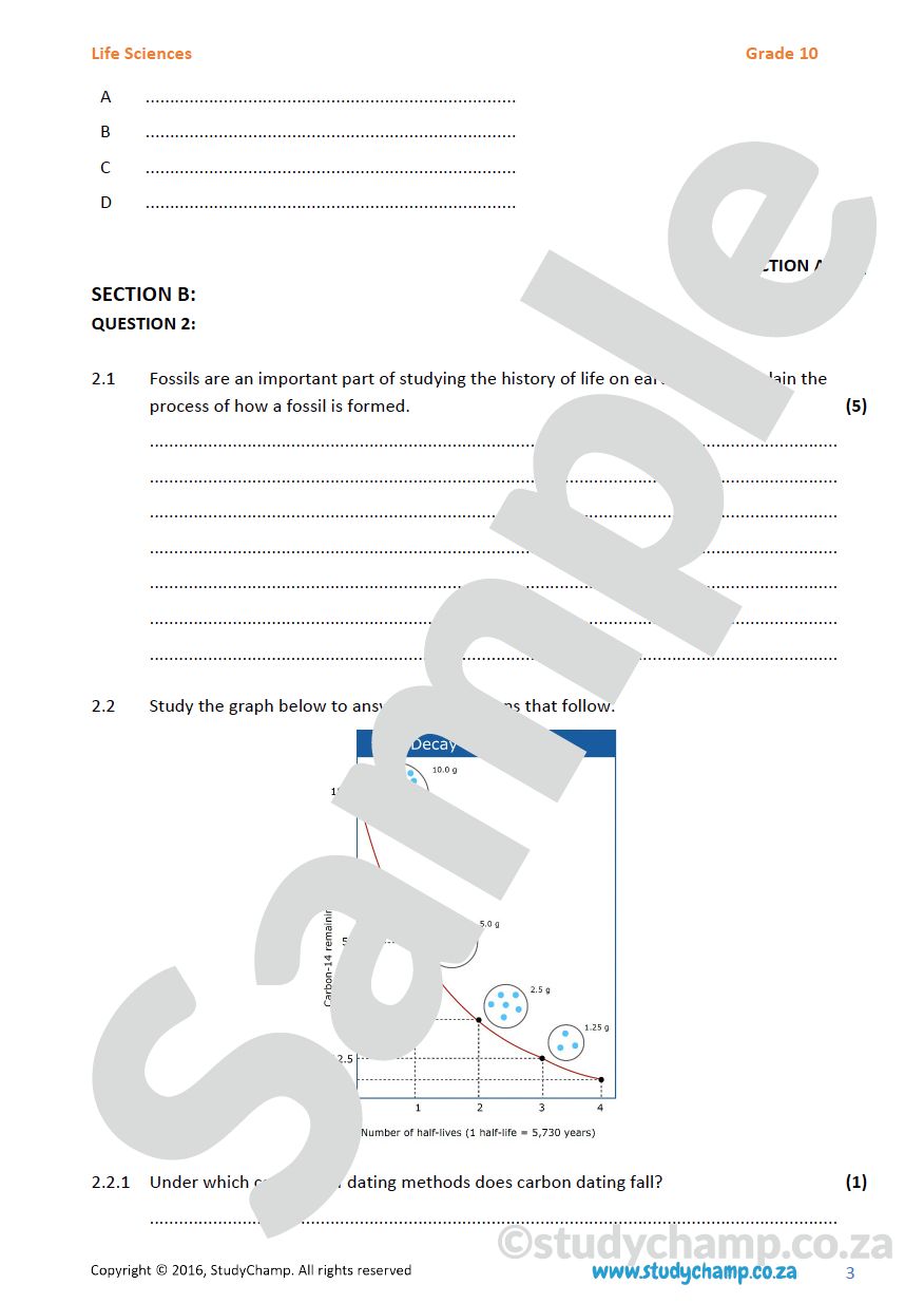Grade 10 DOE Life Sciences: History of Life on Earth