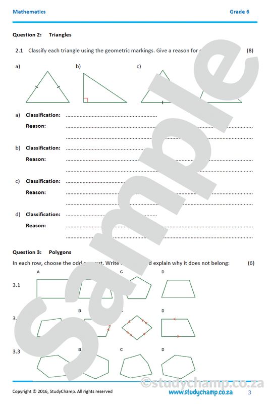 Grade 6 Maths Workbook: Geometry - Polygons and Circles