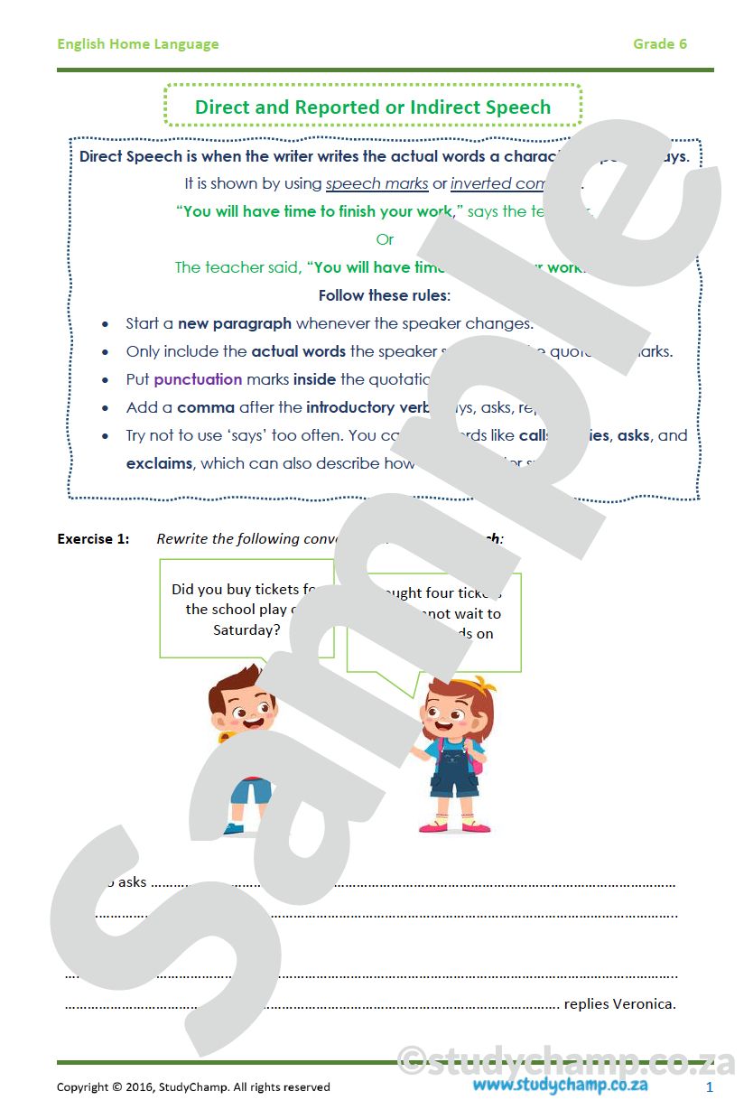 Grade 6 English Home Language Bundle
