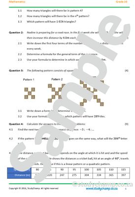 Grade 10 Mathematics Year-end Exam Revision: Workbook 1
