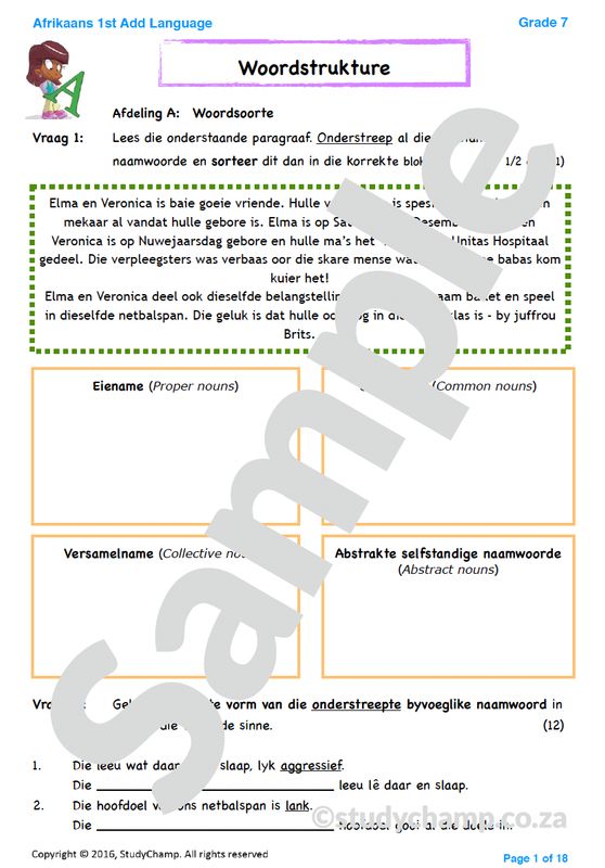 Grade 7 Mid-Year Exam Bundle
