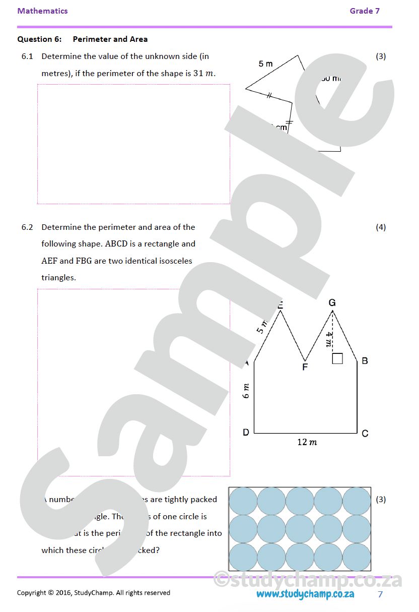 Grade 7 Mid-Year Exam Bundle