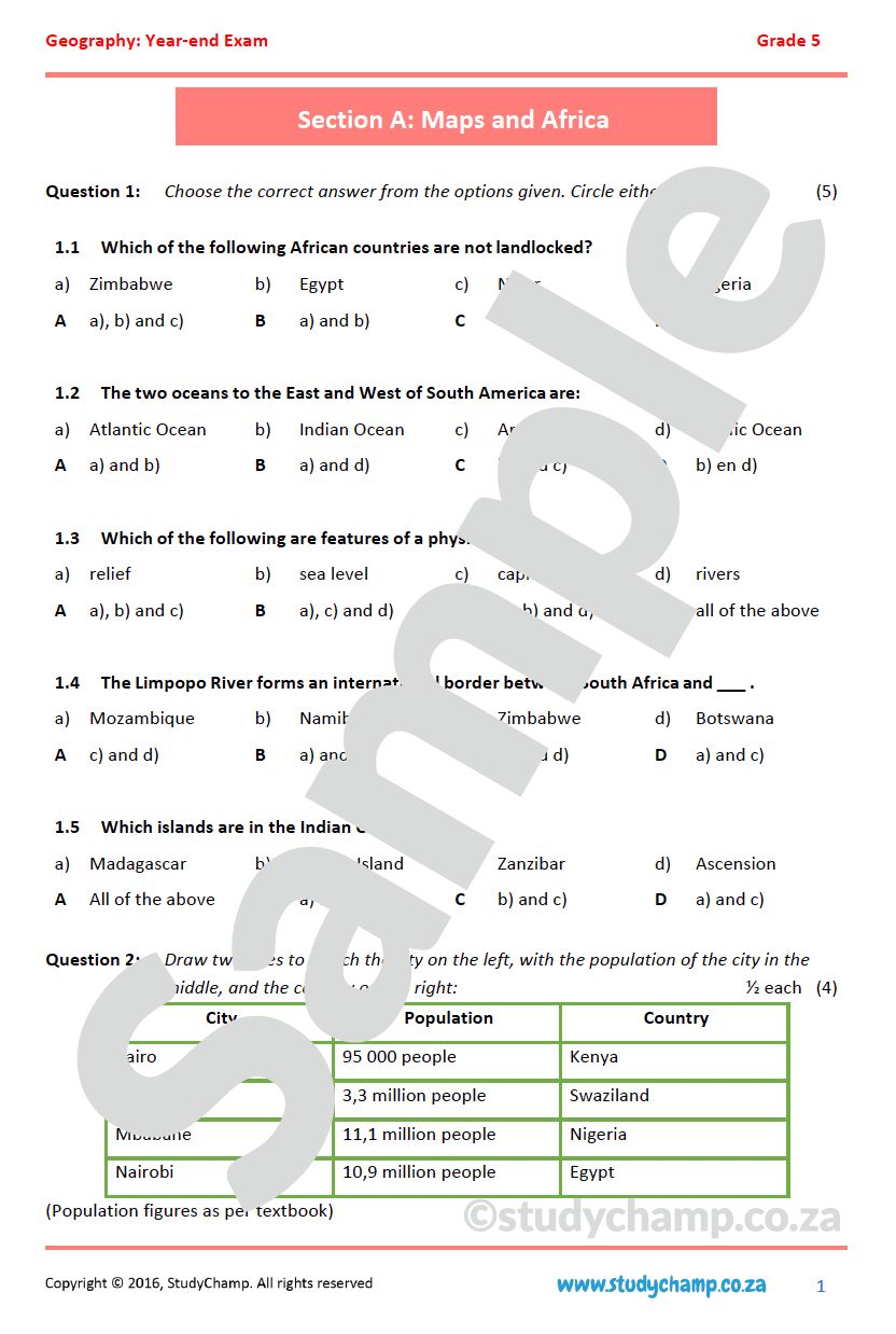 Grade 5 Social Sciences Bundle