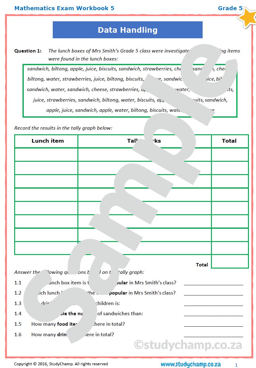 Grade 5 Year-end Exam Bundle