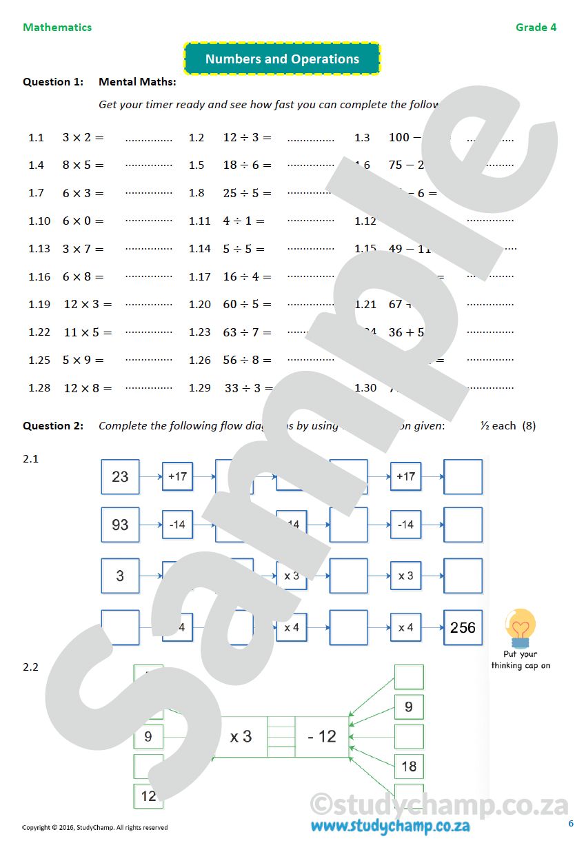 Grade 4 Mid-Year Exam Bundle