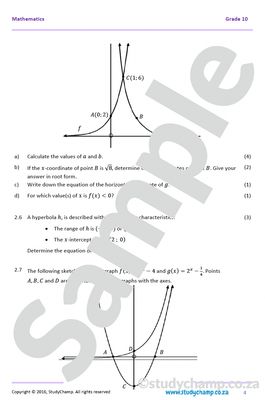 Grade 10 Mathematics Mid-year Exam Revision: Workbook 2