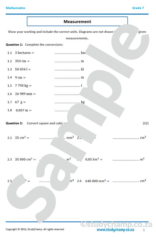 Grade 7 Year-end Exam Bundle