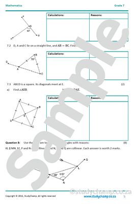 Grade 7 Year-end Exam Bundle