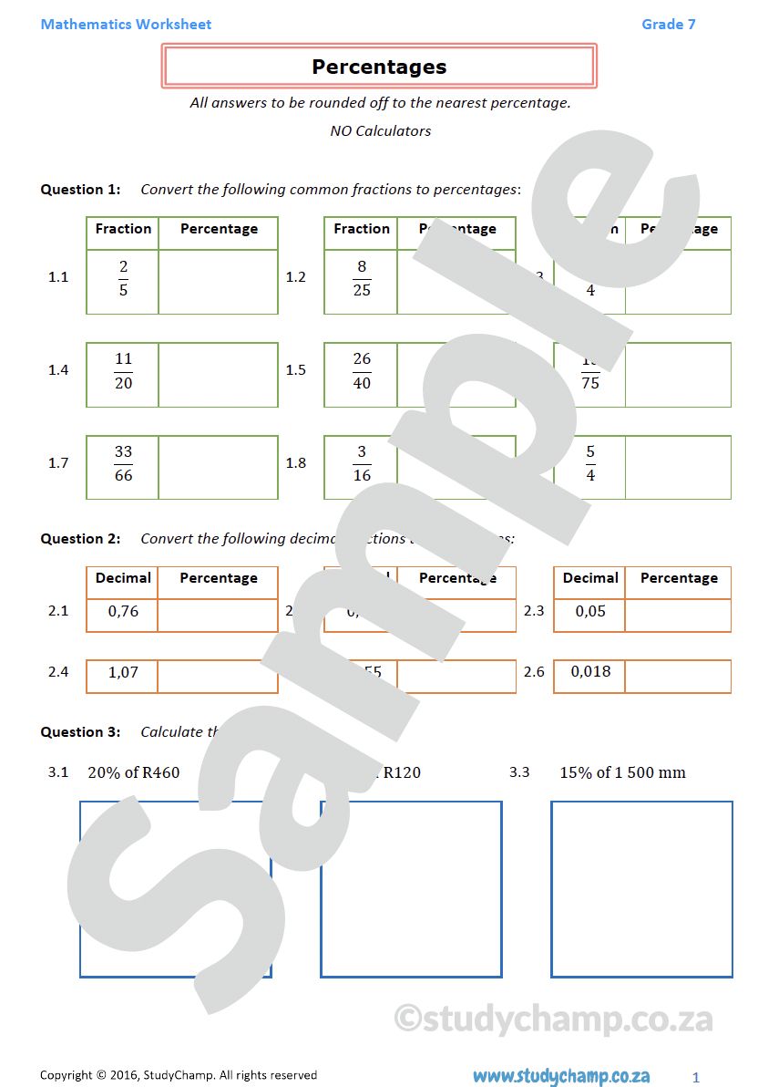 Grade 7 Full Subjects Bundle