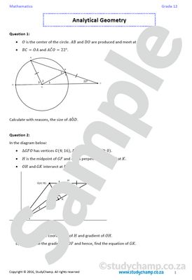 Grade 12 Mathematics Bundle