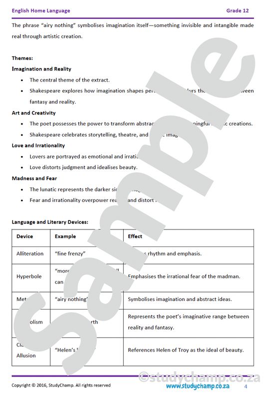 Grade 12 IEB English Home Language: Poetry - The Poet and Sun Rising