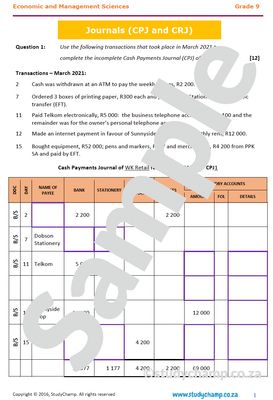 Grade 9 Economic and Management Sciences Bundle