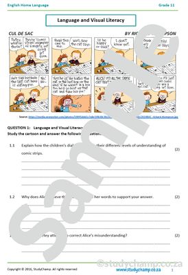 Grade 11 English Home Language Bundle