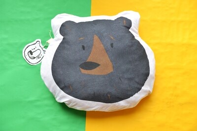 Handmade Black Bear Cushion A