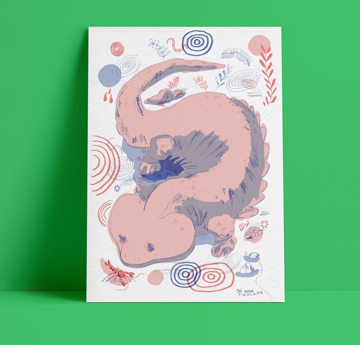 Chinese Giant Salamander by Jay Arthur Simpson