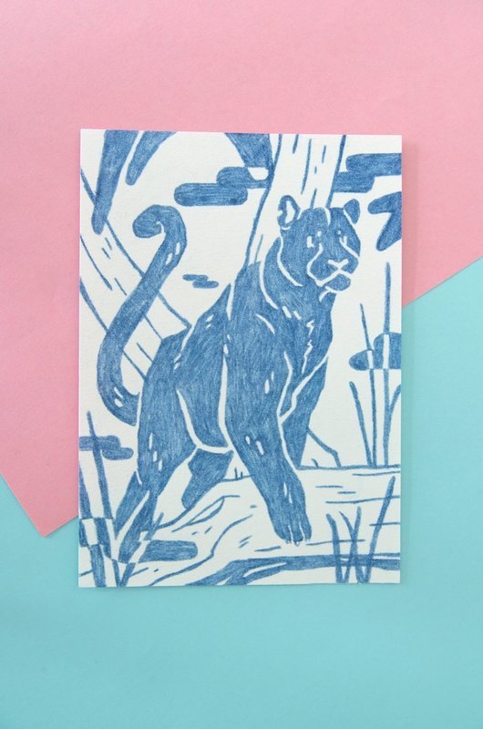 Bagheera Carbon Print