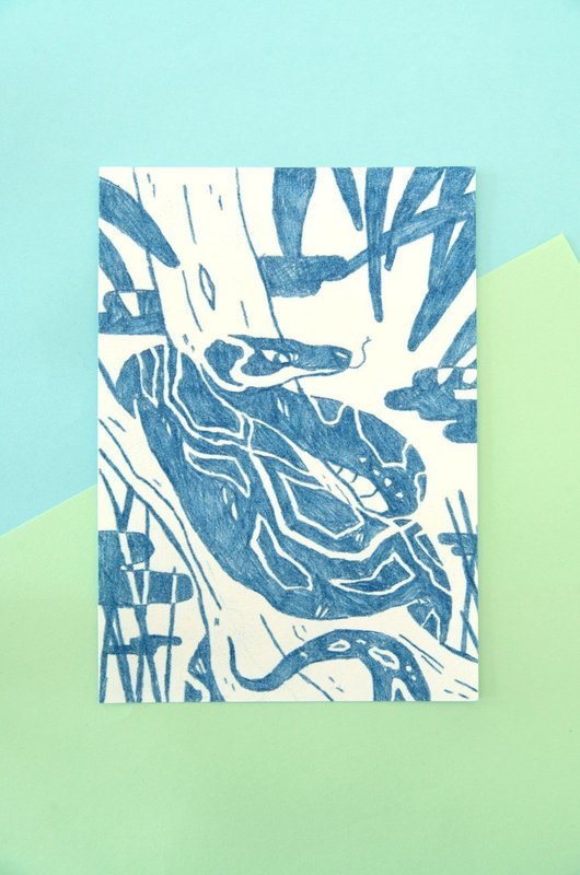 Kaa Carbon Print