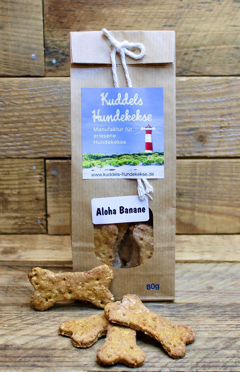 Kuddels Hundekekse - Aloha Banane Kuddels Hundekekse - Aloha Banane