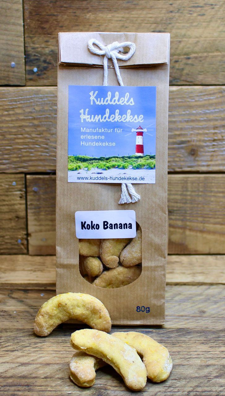 Kuddels Hundekekse - Koko Banana Kuddels Hundekekse - Koko Banana