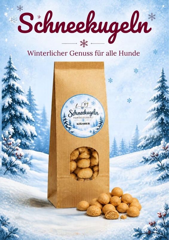 Keksdieb - Schneekugel "Weihnachtskekse"