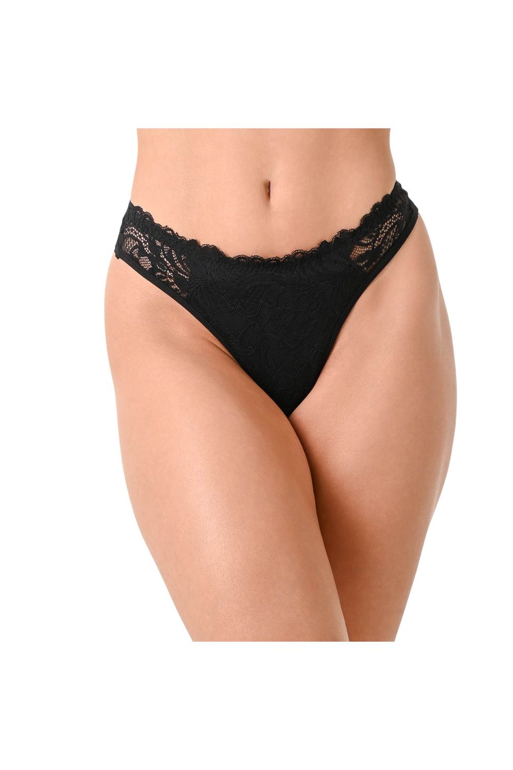 Black Lace Thong