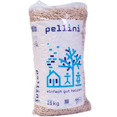 Pellet di legno Pellini 6mm ENplusA1, bancale da 66 x 15kg