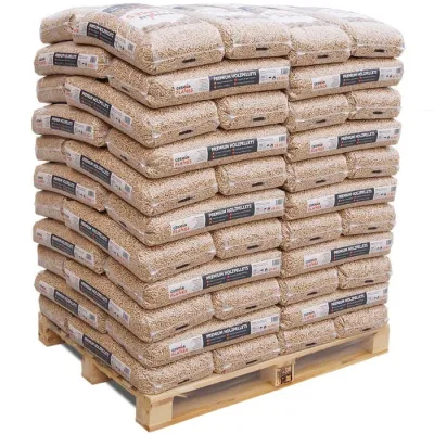 Pellet di legno Italia Flames 6mm, bancale da 66 x 15kg