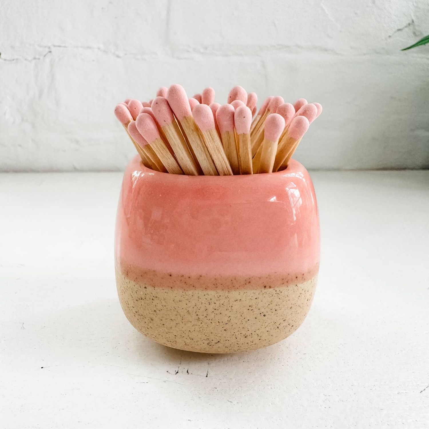Moonlight Makers - Ceramic Match Holders - With or Without Matches - 5 Colors: Pink / With Matches