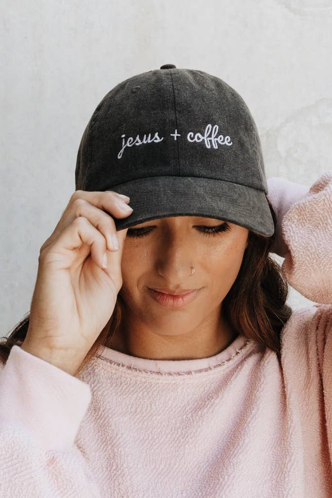 Crowned Free - Jesus + Coffee Hat - Black