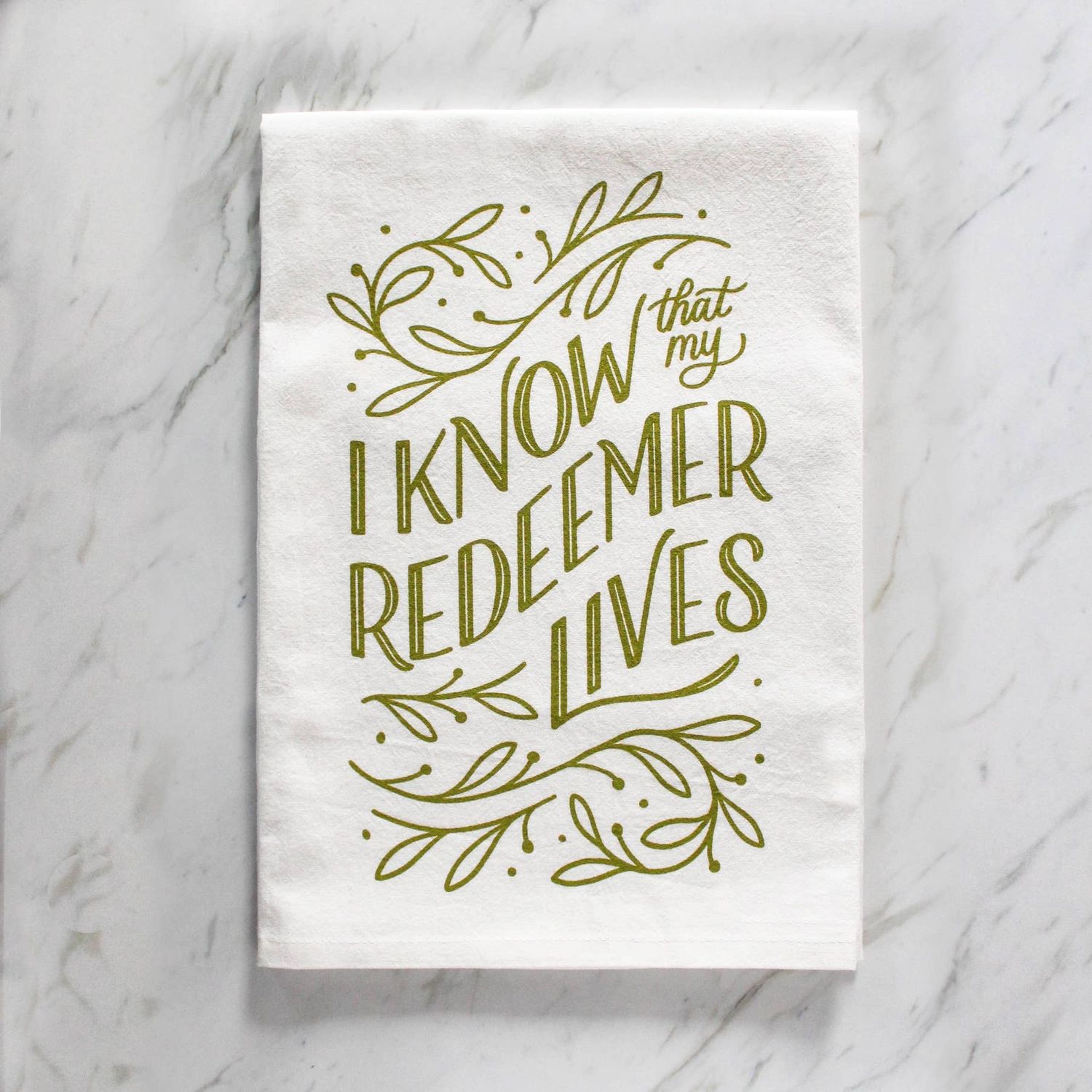 Naomi Paper Co. - Redeemer Lives Tea Towel