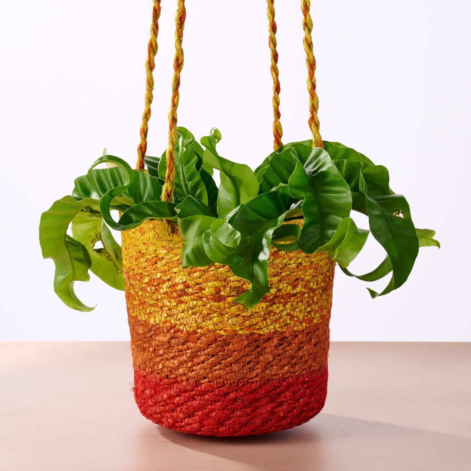 Ten Thousand Villages - Buna Jute Plant Hanger - Red
