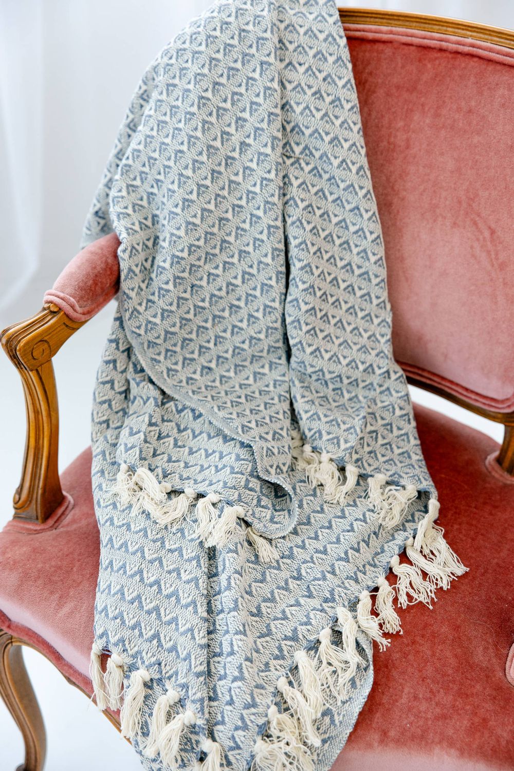 Rahab's Rope - Sky Recycled Yarn Throw