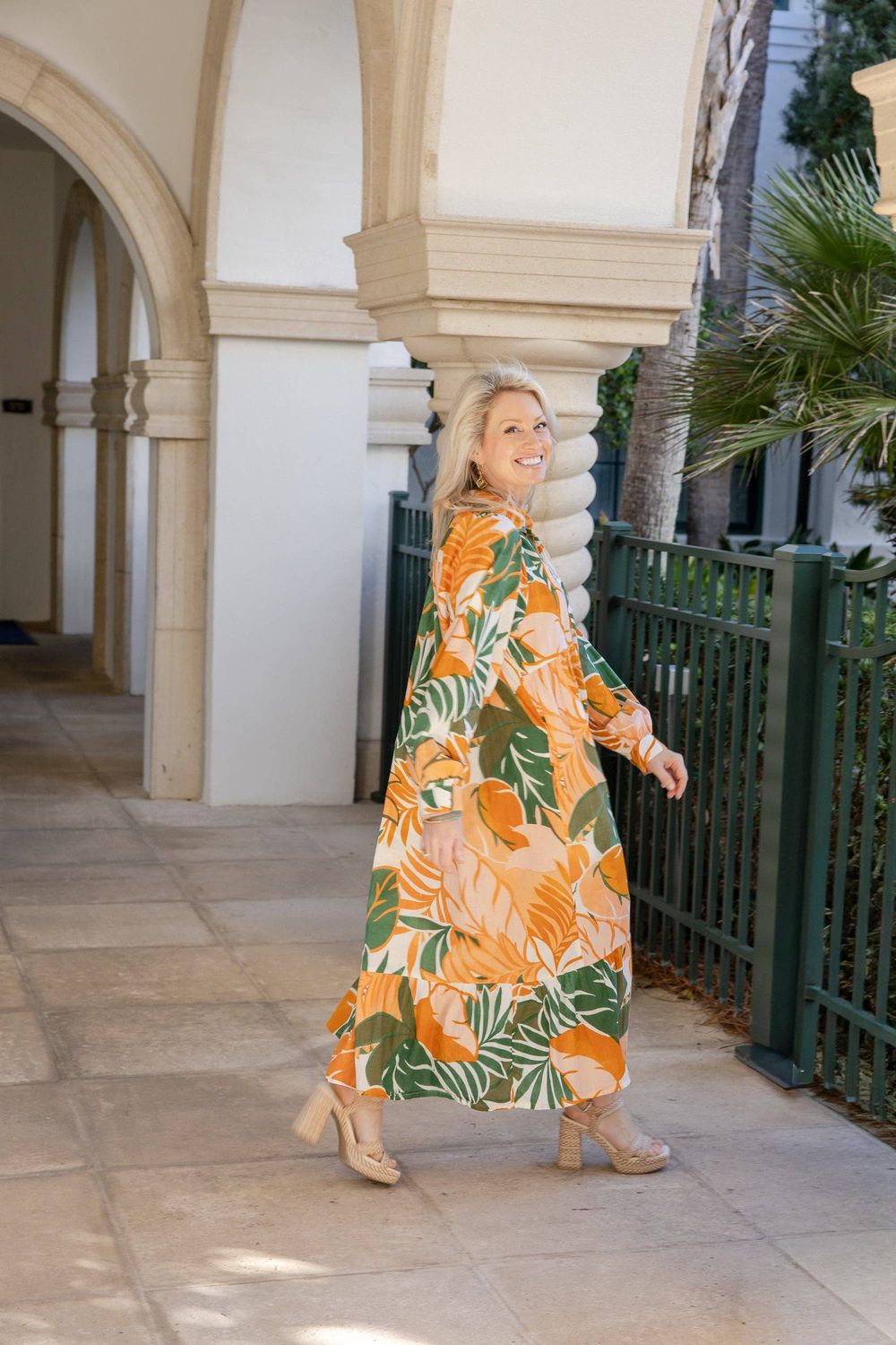 Rahab's Rope - Golden Tropic Maxi Dress