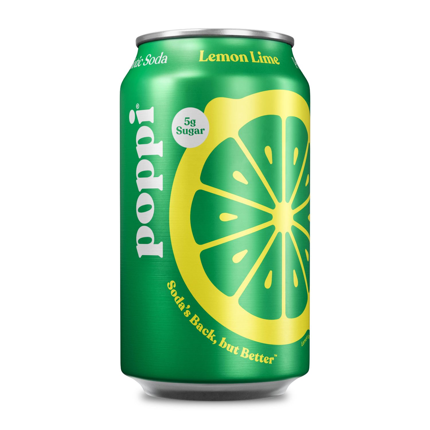 poppi - Poppi Prebiotic Soda, Lemon Lime, 12oz