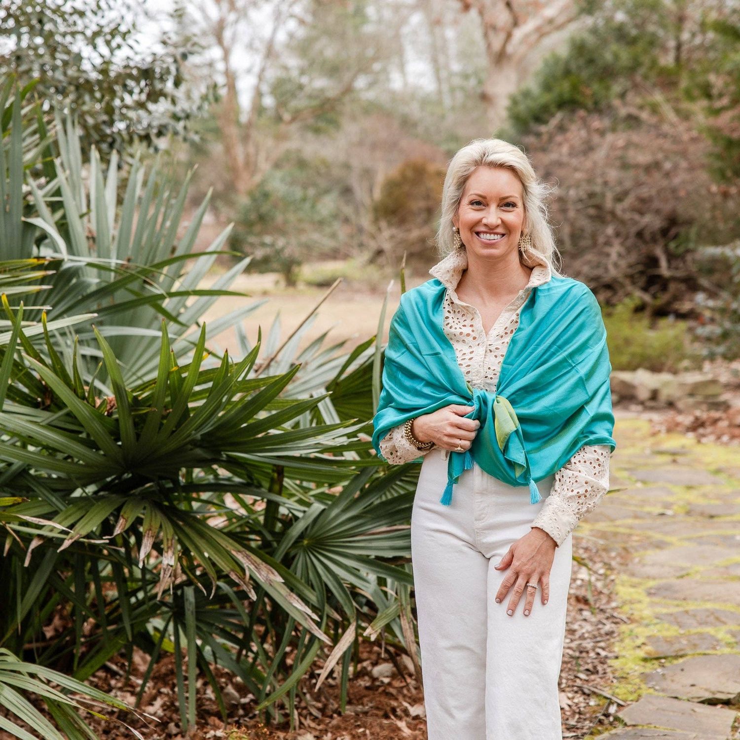 Rahab's Rope - Daybreak Wrap: Blue/Green